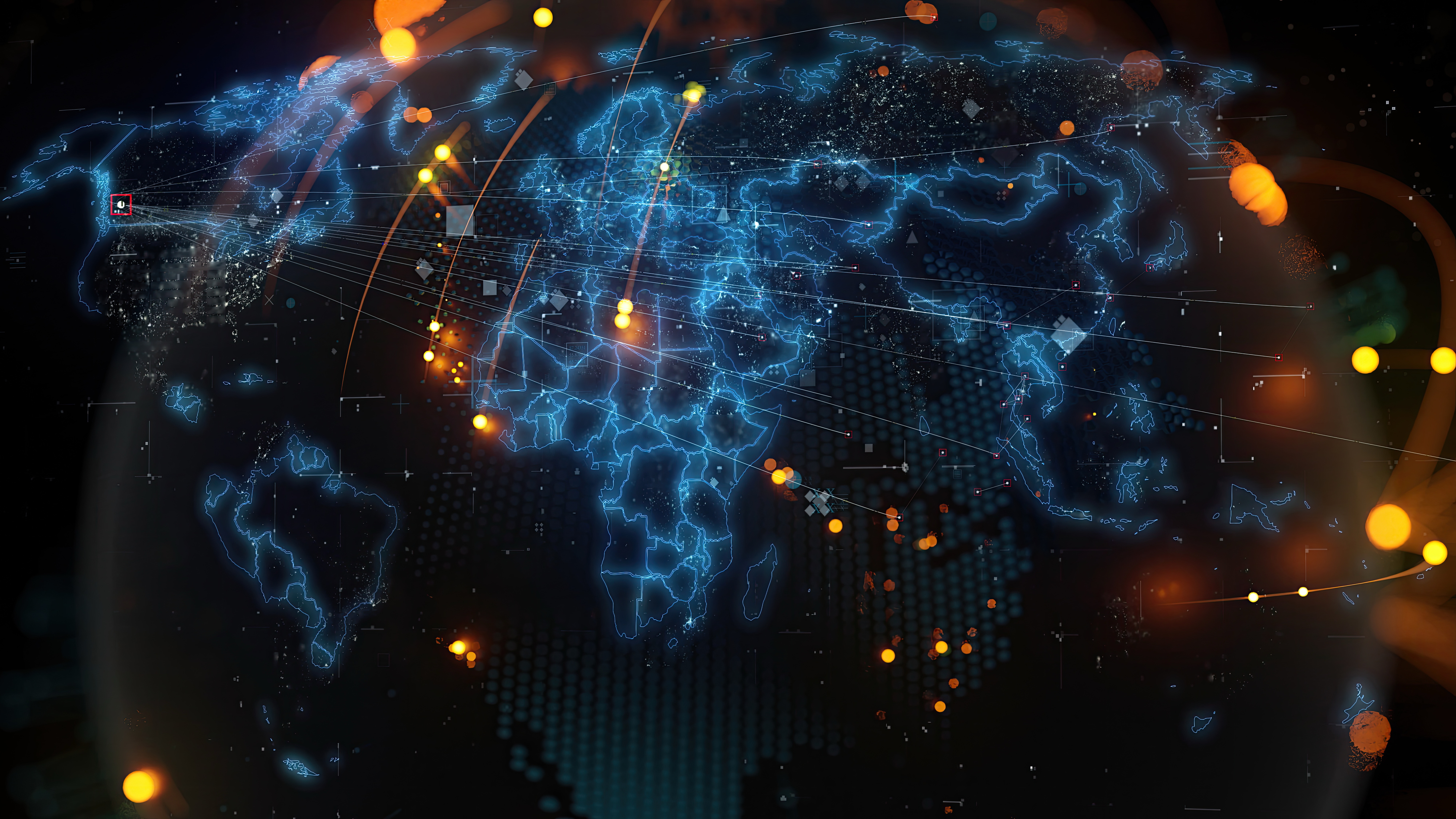 Global supply chain network visualization